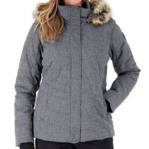WOMENS OBERMEYER TUSCANY II CHARCOAL SKI JACKET 14